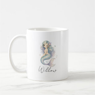 Benutzerdefinierter Name Ozean Meerjungfrau Tasse