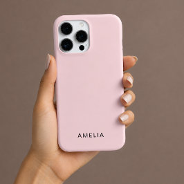 Benutzerdefinierter Name Pastellrosa iPhone-Hülle iPhone 16 Pro Hülle
