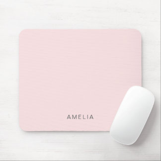 Benutzerdefinierter Name Pastellrosa Mousepad