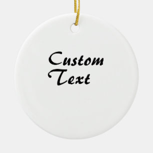 Benutzerdefinierter Name Personalisierter Text   Keramik Ornament