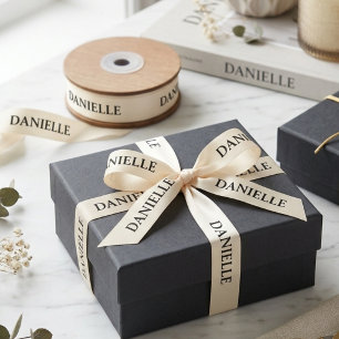 Benutzerdefinierter Name Personalisiertes Satinban Satinband