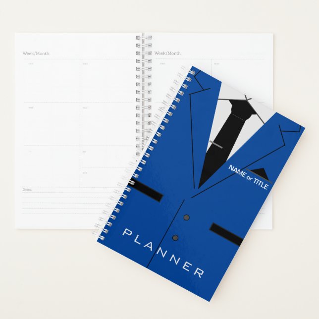 Benutzerdefinierter Name Planner Blue Anzug und Ne Planer (Anzeige)