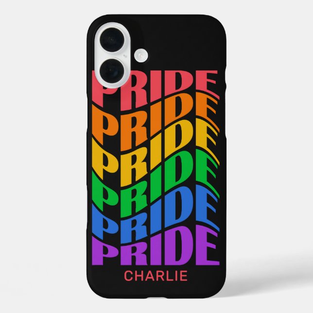 Benutzerdefinierter Name Pride Case-Mate iPhone Hülle (Rückseite)