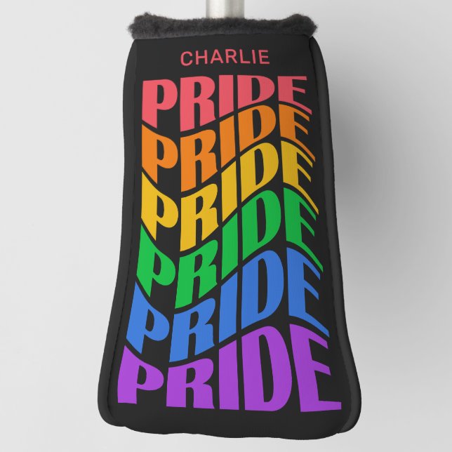 Benutzerdefinierter Name Pride Golf Headcover (Rotieren 90)