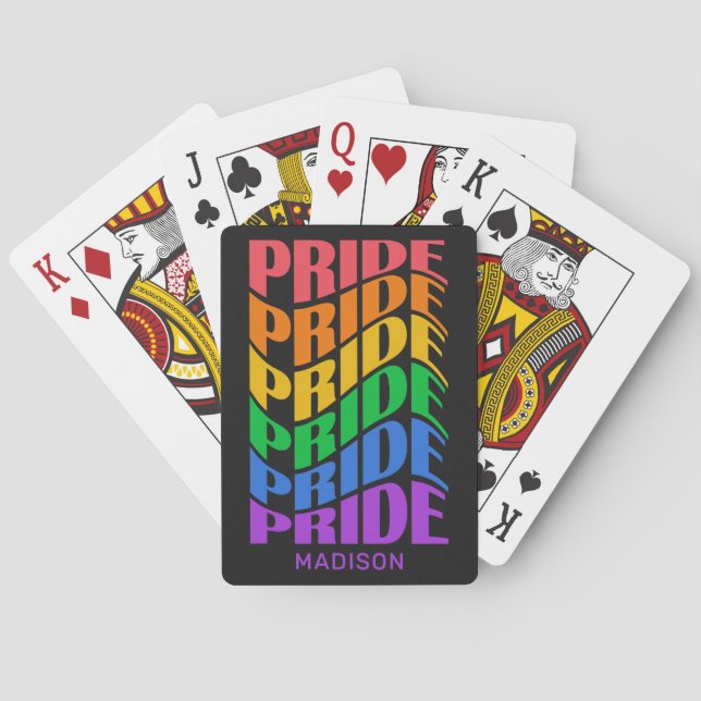 Benutzerdefinierter Name Pride Spielkarten (Rückseite)