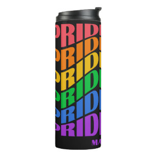 Benutzerdefinierter Name Pride Thermosbecher