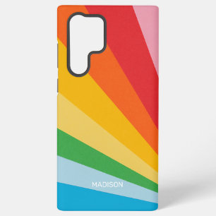 Benutzerdefinierter Name Regenbogenfarben Samsung Galaxy Hülle