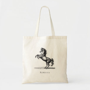 Benutzerdefinierter Name Reitsport Vintage-Pferd Tragetasche