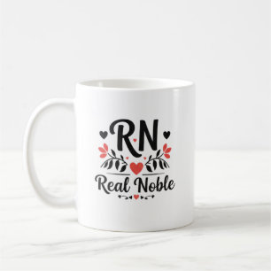 Benutzerdefinierter Name RN Real Noble Floral Gesc Kaffeetasse
