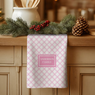Benutzerdefinierter Name Rosa Handtuch Elegant Min