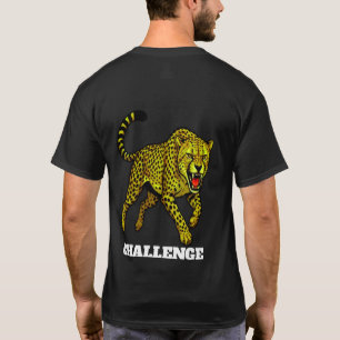 Benutzerdefinierter Name SAMA Fierce Cheetah Rücke T-Shirt