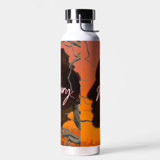 Benutzerdefinierter Name Soulful Memories Grafik E Trinkflasche