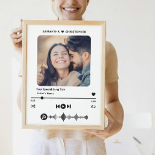 Benutzerdefinierter Name Spezielle Song Music Play Poster