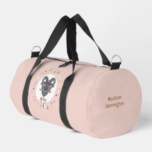 Benutzerdefinierter Name Sternzeichen Widder Duffle Bag