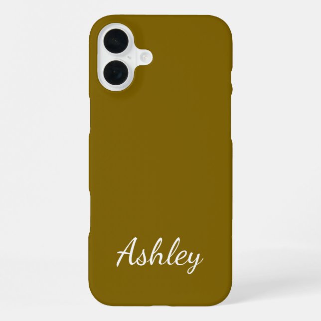 Benutzerdefinierter Name Stylisch Modern Elegant M iPhone Hülle (Rückseite)