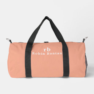 Benutzerdefinierter Name Stylisch Moderne Minimale Duffle Bag