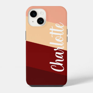 Benutzerdefinierter Name Stylisch Moderne Minimale iPhone 14 Hülle