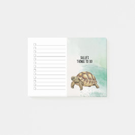 Benutzerdefinierter Name Sulcata-Schildkröten-Chec Post-it Klebezettel