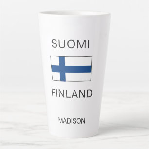 Benutzerdefinierter Name Suomi Finnland Milchtasse