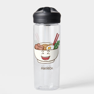 Benutzerdefinierter Name Süße Kawaii Nudeln Trinkflasche