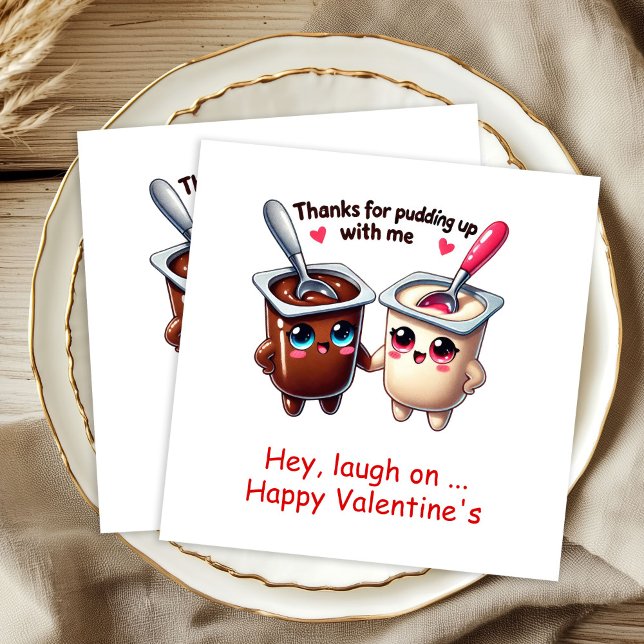Benutzerdefinierter Name Süße Lebensmittel Beste V Serviette (Custom Name Cute Food Best Valentine Napkins

)
