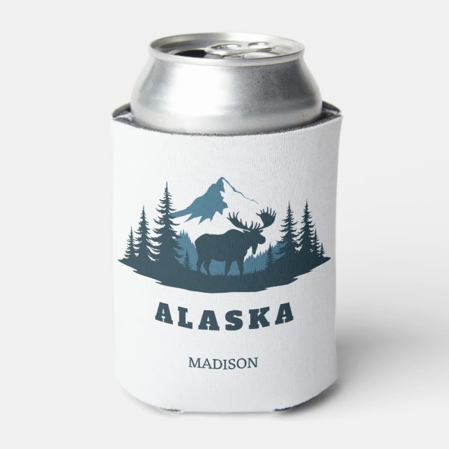 Benutzerdefinierter Name & Text ALASKA Dosenkühler (Kanne Vorderseite)