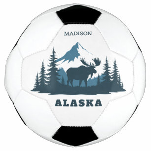 Benutzerdefinierter Name & Text ALASKA Fußball