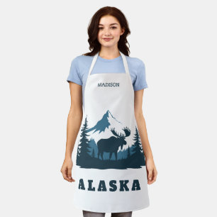 Benutzerdefinierter Name & Text ALASKA Schürze