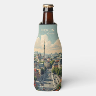Benutzerdefinierter Name & Text Berlin, Deutschlan Flaschenkühler