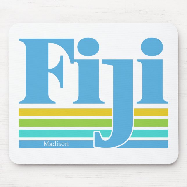 Benutzerdefinierter Name / Text Fiji Mousepad (Vorne)