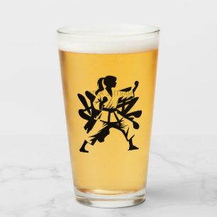Benutzerdefinierter Name & Text Kampfsport Glas