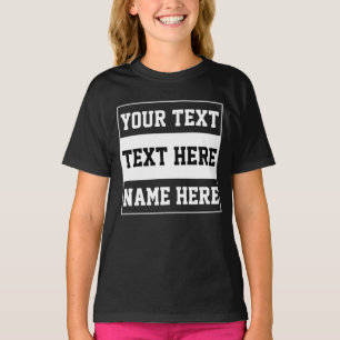 Benutzerdefinierter Name Text personalisieren Gesc T-Shirt