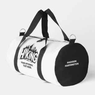Benutzerdefinierter Name & Text Wandern Duffle Bag