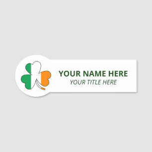 Benutzerdefinierter Name & Titel St Patrick's Day Namensschild