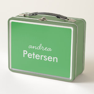 Benutzerdefinierter Name trendy modern minimalisti Metall Brotdose