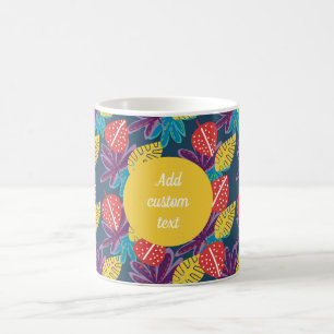 Benutzerdefinierter Name tropisch floral lustig bu Kaffeetasse