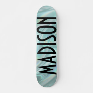 Benutzerdefinierter Name Türkis Opal Skateboard