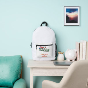 Benutzerdefinierter Name und Foto Bedruckter Rucksack