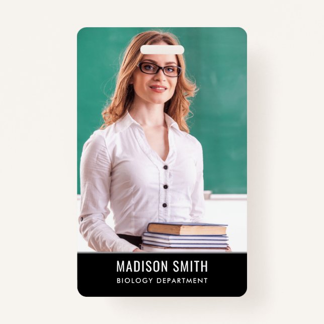 Benutzerdefinierter Name und Foto | ID-Card-Abzeic Ausweis (Vorderseite)