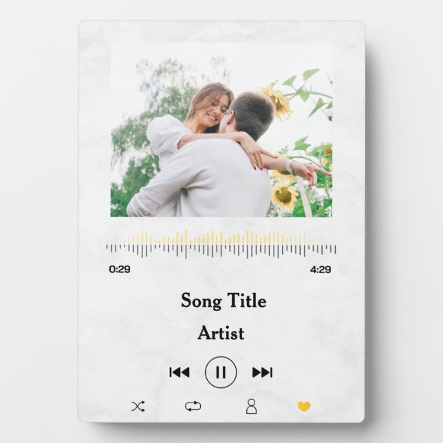 Benutzerdefinierter Name und Foto-Liebe für das Pa Fotoplatte (Vorderseite)