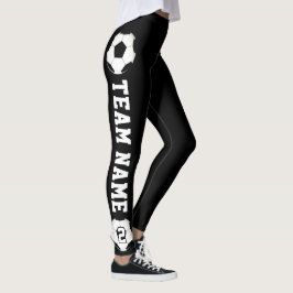 Benutzerdefinierter Name und Nummer des Teams für  Leggings