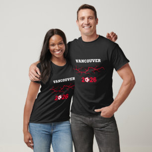 Benutzerdefinierter Name Vancouver Fußballfan Spor T-Shirt