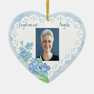 Benutzerdefinierter Name Vergessen Sie die Blume d Keramik Ornament