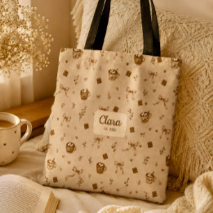 Benutzerdefinierter Name Vintage Cozy Cocoa Heiße