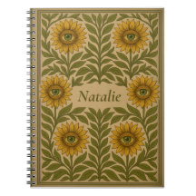 Benutzerdefinierter Name Vintage-Eye-Sonnenblume-F