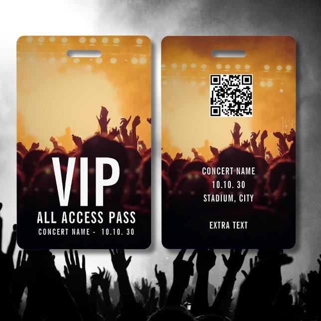 Benutzerdefinierter Name VIP All Access Pass Konze Ausweis (Von Creator hochgeladen)