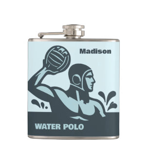 Benutzerdefinierter Name Wasserball Flachmann