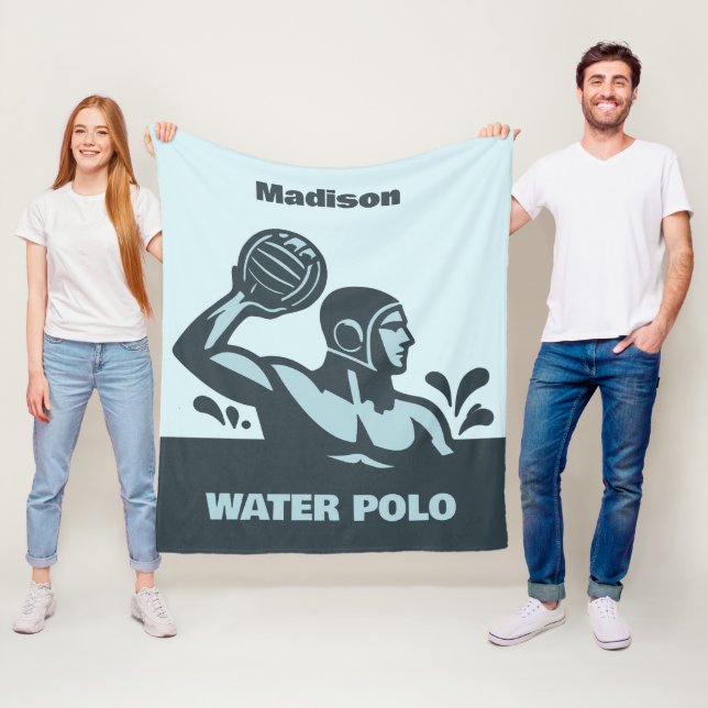 Benutzerdefinierter Name Wasserball Fleecedecke (Beispiel)