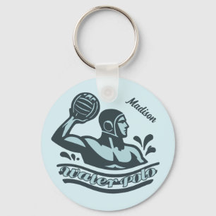 Benutzerdefinierter Name Wasserball Schlüsselanhänger