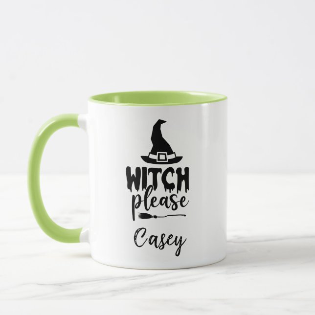 Benutzerdefinierter Name 'Witch Please' Tasse (Links)